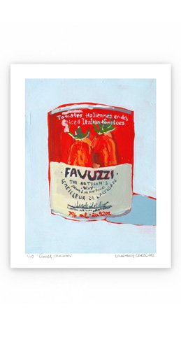 Affiche Tomates en conserve par Courtney Caroline